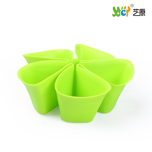 超大花形遥控器收纳盒 桌面杂物盒--绿色