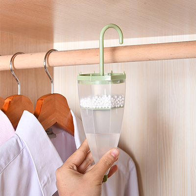 雨伞型可挂衣柜除湿器防霉干燥剂--绿色