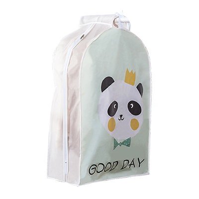 立体PEVA带拉链可水洗衣服防尘罩防尘袋衣罩--熊猫（大号）