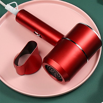 三挡调节速干电吹风机 恒温护发吹风筒--红色（标准款）
