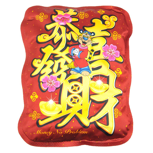 已注水国标卡通防爆电热水袋/电暖袋--恭喜发财