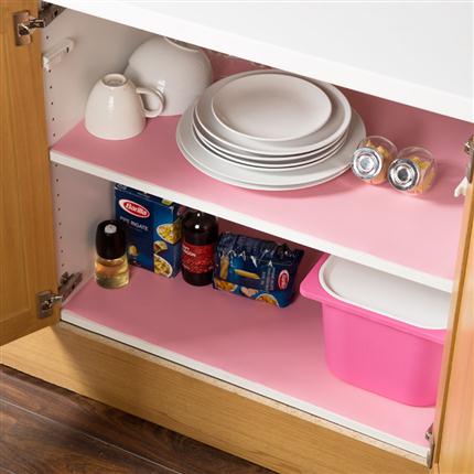 家居多用途防潮垫/橱柜垫--粉色（45*150cm）